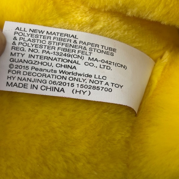 WOODSTOCK Reindeer Antlers Plush 2015 PEANUTS 22" Porch Stuffed Figure Christmas - Picture 9 of 11